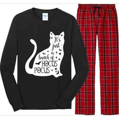 It's Just A Bunch Of Hocus Pocus Cat Long Sleeve Pajama Set