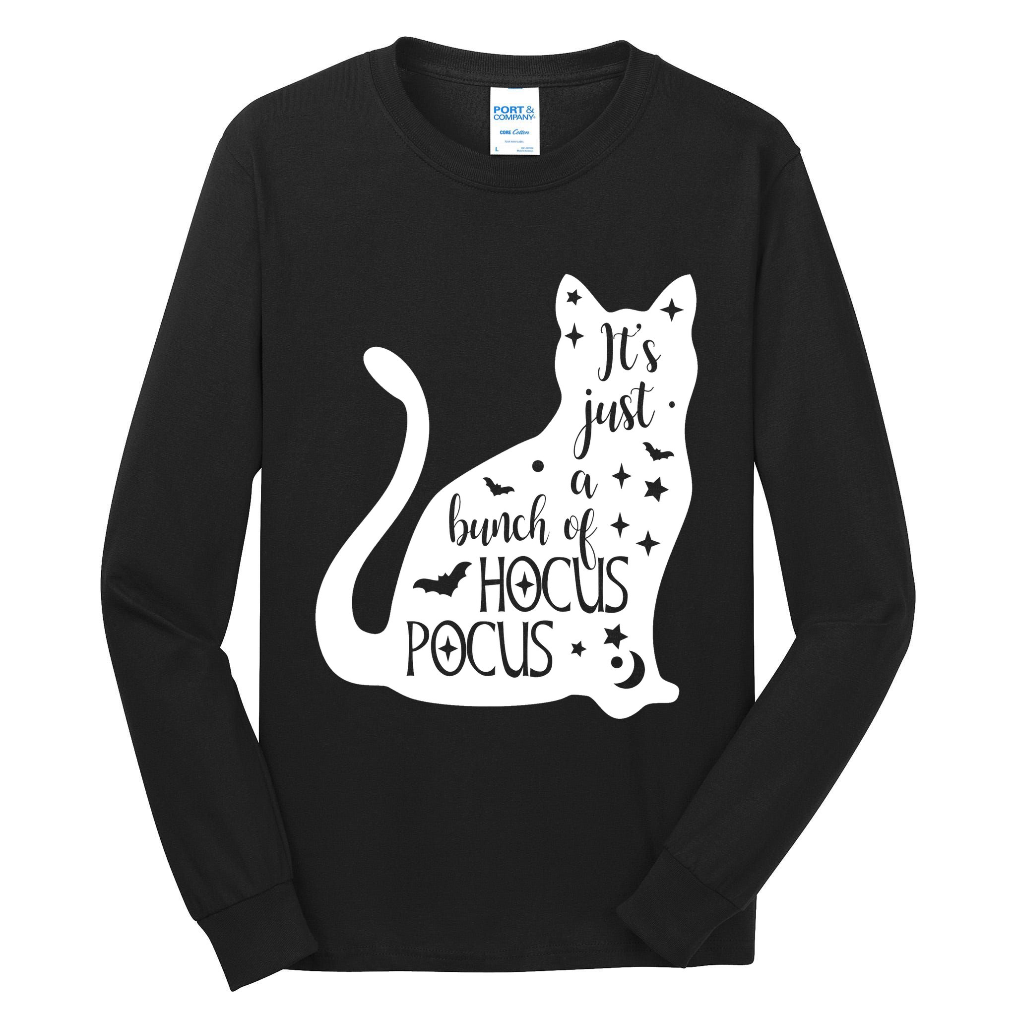 It's Just A Bunch Of Hocus Pocus Cat Tall Long Sleeve T-Shirt