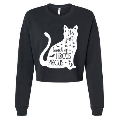 It's Just A Bunch Of Hocus Pocus Cat Cropped Pullover Crew
