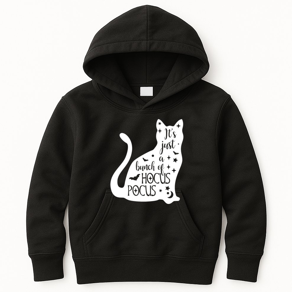 It's Just A Bunch Of Hocus Pocus Cat Kids Hoodie