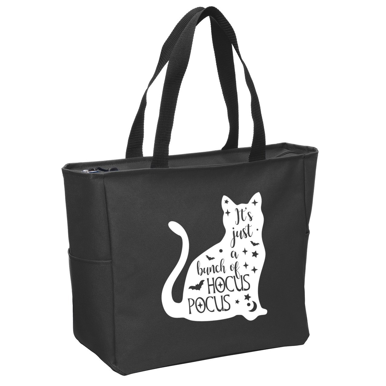 It's Just A Bunch Of Hocus Pocus Cat Zip Tote Bag