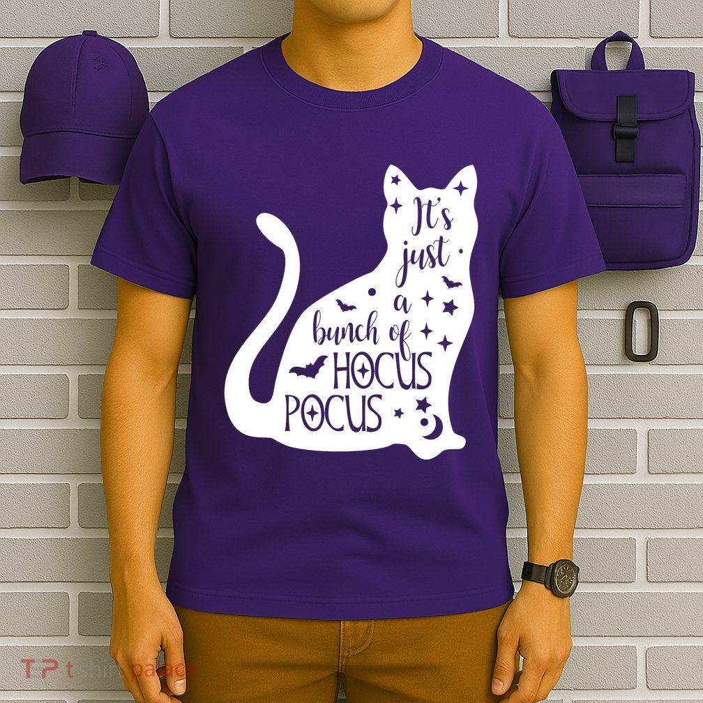 It's Just A Bunch Of Hocus Pocus Cat T-Shirt