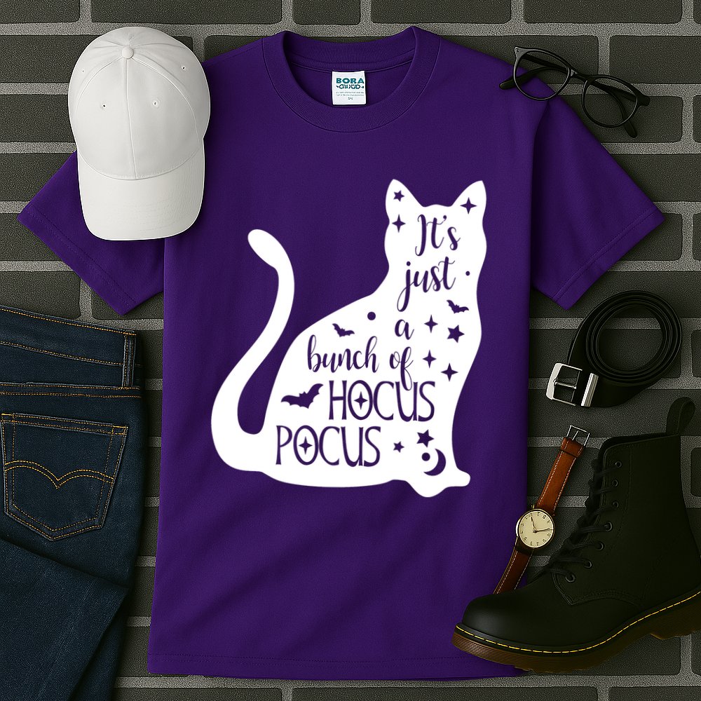It's Just A Bunch Of Hocus Pocus Cat Tall T-Shirt