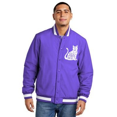 It's Just A Bunch Of Hocus Pocus Cat Insulated Varsity Jacket