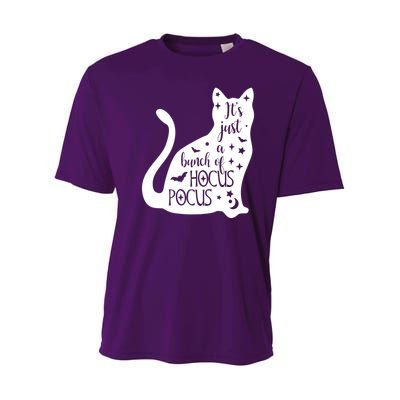 It's Just A Bunch Of Hocus Pocus Cat Youth Performance Sprint T-Shirt