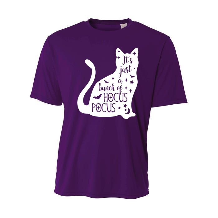 It's Just A Bunch Of Hocus Pocus Cat Youth Performance Sprint T-Shirt