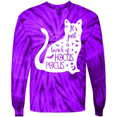 It's Just A Bunch Of Hocus Pocus Cat Tie-Dye Long Sleeve Shirt