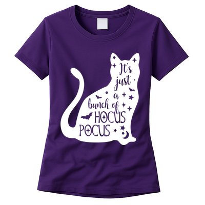 It's Just A Bunch Of Hocus Pocus Cat Womens T-Shirt