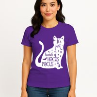 It's Just A Bunch Of Hocus Pocus Cat Womens T-Shirt