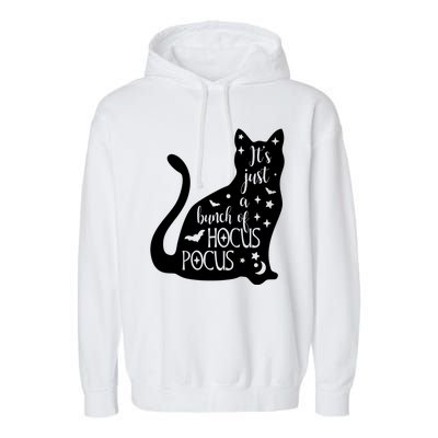 It's Just A Bunch Of Hocus Pocus Cat Garment-Dyed Fleece Hoodie