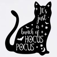 It's Just A Bunch Of Hocus Pocus Cat Garment-Dyed Sweatshirt