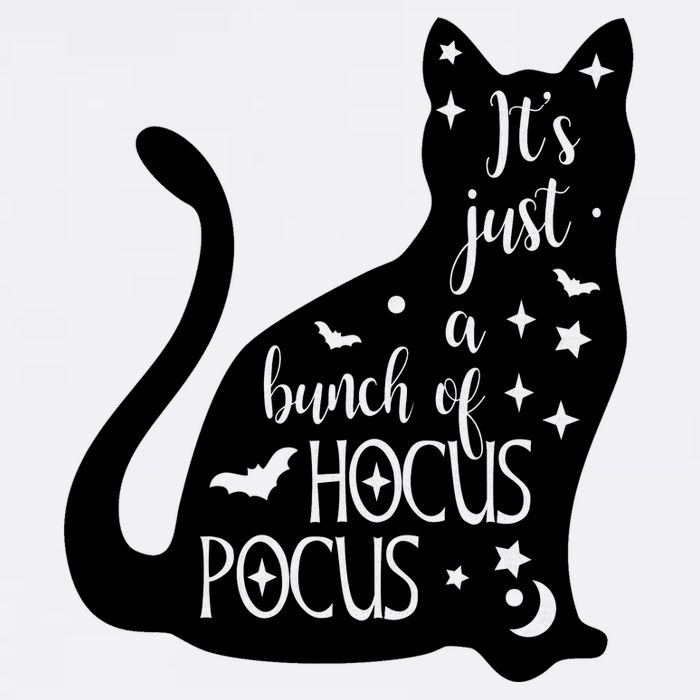 It's Just A Bunch Of Hocus Pocus Cat Garment-Dyed Sweatshirt