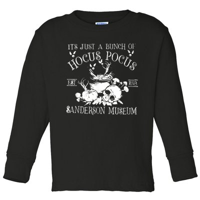 It's Just A Bunch Of Hocus Pocus Toddler Long Sleeve Shirt