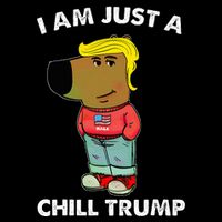 Im Just A Chill Trump Dog Lover Trump Fun Doggie Tank