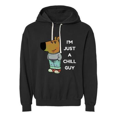 IM Just A Chill Guy Meme Garment-Dyed Fleece Hoodie