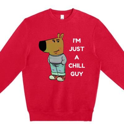 IM Just A Chill Guy Meme Premium Crewneck Sweatshirt