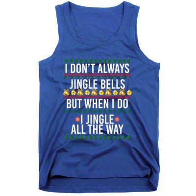 I Jingle All The Way Funny Christmas Holiday Costume Gift Tank Top