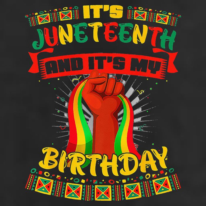 It's Juneteenth And My Birthday African Black Juneteenth Adult Drive Performance Visor