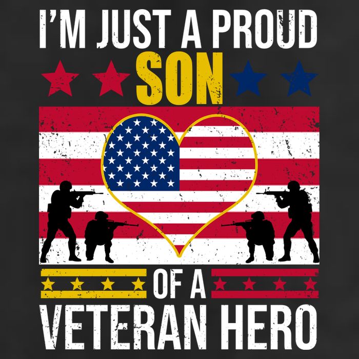 I'm Just A Proud Son Of A Veteran Hero Adult Drive Performance Visor