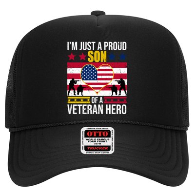 I'm Just A Proud Son Of A Veteran Hero Trucker Hat