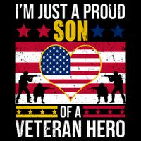 I'm Just A Proud Son Of A Veteran Hero Womens T-Shirt