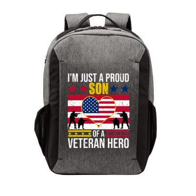 I'm Just A Proud Son Of A Veteran Hero Vector Backpack