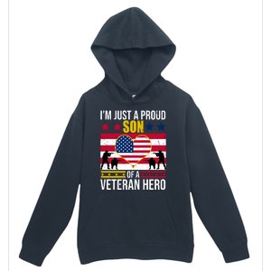 I'm Just A Proud Son Of A Veteran Hero Urban Pullover Hoodie