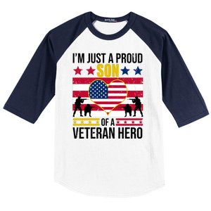 I'm Just A Proud Son Of A Veteran Hero Baseball Sleeve Shirt