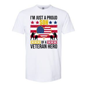 I'm Just A Proud Son Of A Veteran Hero Softstyle CVC T-Shirt