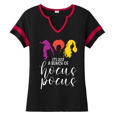 It's Just A Bunch Of Hocus Pocus Witches Ladies Halftime Notch Neck Tee