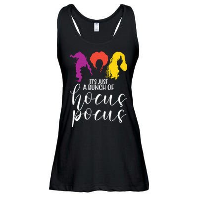 It's Just A Bunch Of Hocus Pocus Witches Ladies Essential Flowy Tank