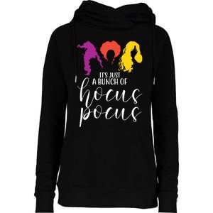 It's Just A Bunch Of Hocus Pocus Witches Womens Funnel Neck Pullover Hood