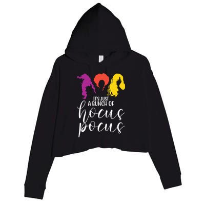It's Just A Bunch Of Hocus Pocus Witches Crop Fleece Hoodie