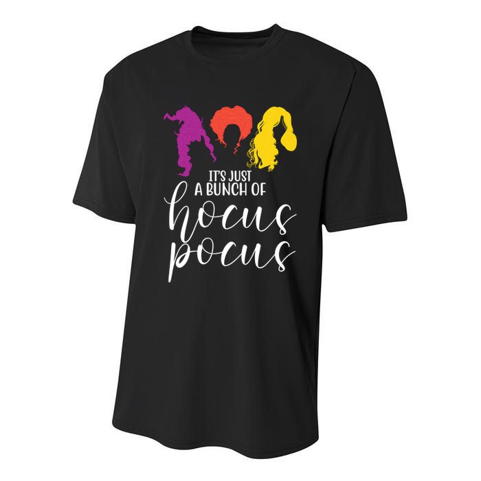 It's Just A Bunch Of Hocus Pocus Witches Youth Performance Sprint T-Shirt
