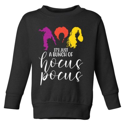 It's Just A Bunch Of Hocus Pocus Witches Toddler Sweatshirt