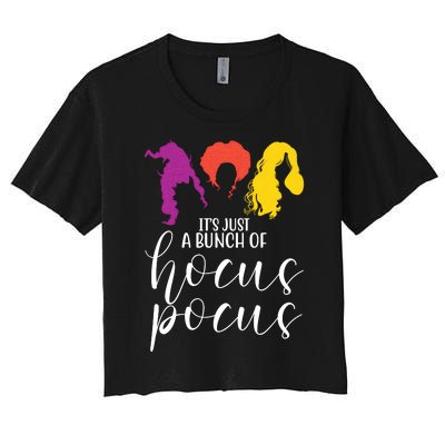 It's Just A Bunch Of Hocus Pocus Witches Women's Crop Top Tee