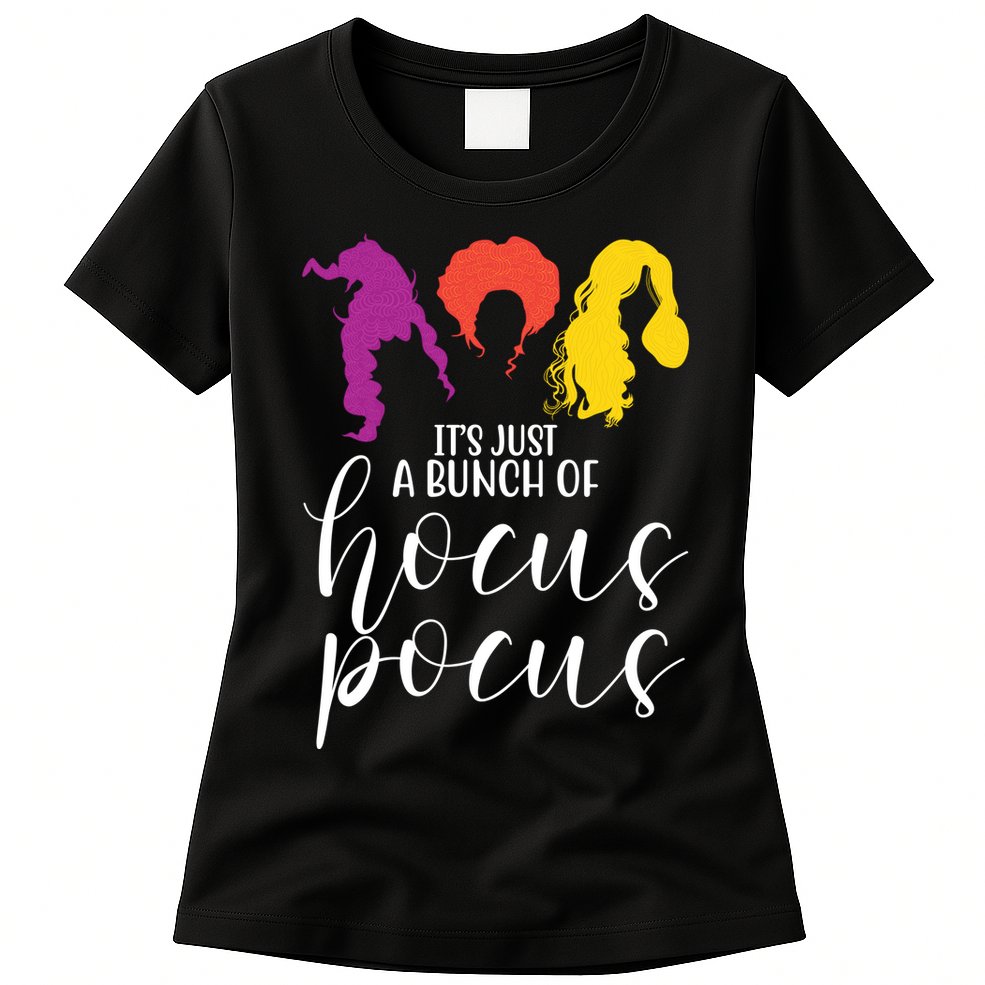 It's Just A Bunch Of Hocus Pocus Witches Womens T-Shirt