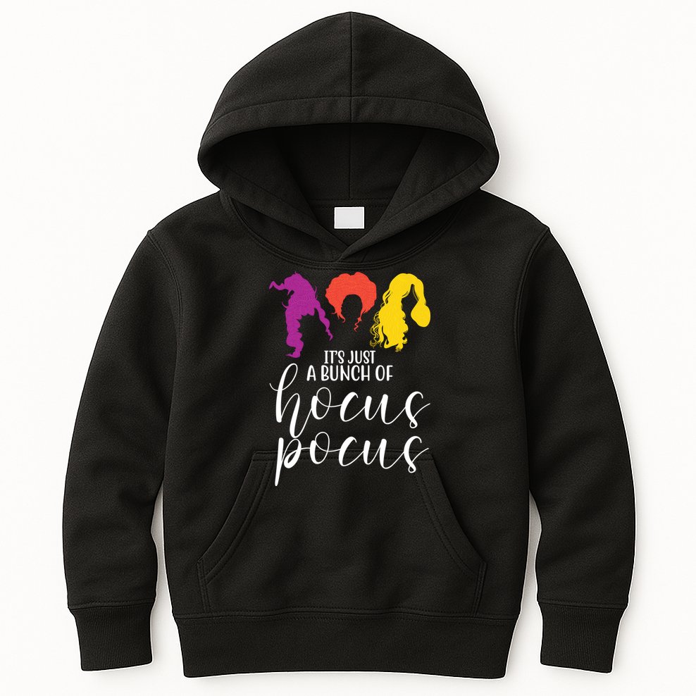 It's Just A Bunch Of Hocus Pocus Witches Kids Hoodie