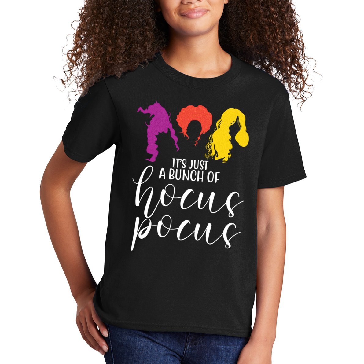 It's Just A Bunch Of Hocus Pocus Witches Kids T-Shirt
