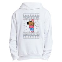 IM Just A Chill Girl Who Likes Christmas Ugly Sweater Urban Pullover Hoodie