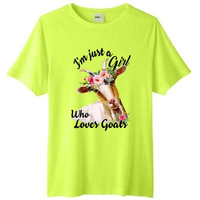 IM Just A Girl Who Loves Goats Cute Goats Lovers Tall Fusion ChromaSoft Performance T-Shirt