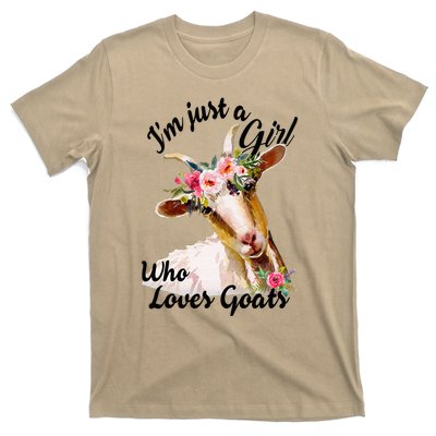 IM Just A Girl Who Loves Goats Cute Goats Lovers T-Shirt