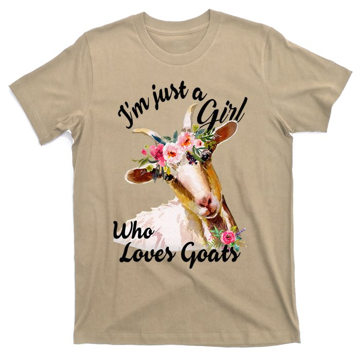 IM Just A Girl Who Loves Goats Cute Goats Lovers T-Shirt