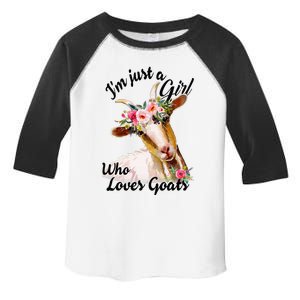 IM Just A Girl Who Loves Goats Cute Goats Lovers Toddler Fine Jersey T-Shirt