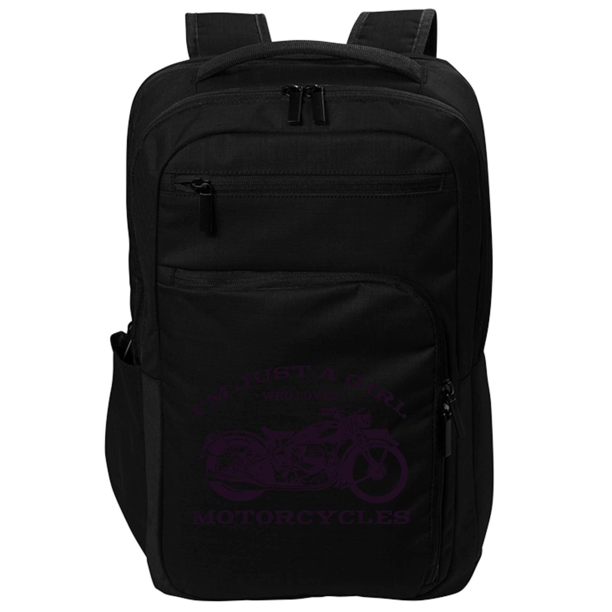 I'm Just A Girl Who Loves Motorcycles Impact Tech Backpack