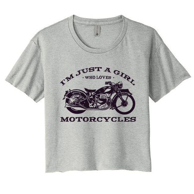I'm Just A Girl Who Loves Motorcycles Crop Top