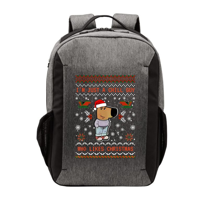 IM Just A Chill Guy Who Likes Christmas My New Character Vector Backpack