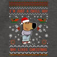 IM Just A Chill Guy Who Likes Christmas My New Character Vector Backpack