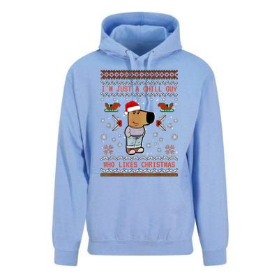 IM Just A Chill Guy Who Likes Christmas My New Character Unisex Surf Hoodie