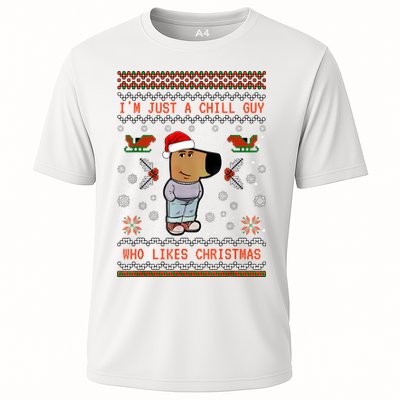 IM Just A Chill Guy Who Likes Christmas My New Character Performance Shirt